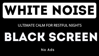 White Noise  Black Screen  No Ads  11 hours  Ultimate Calm for Restful Nights [upl. by Nickles16]