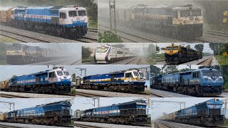 HIGH SPEED TRAINS on Bangalore  Hubballi Line DIESEL amp ELECTRIC 100kmph Diwali SPL 44 in 1 PART 10 [upl. by Lein]