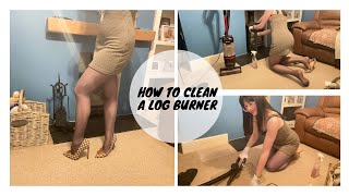 How To Clean  Log Burner  Step By Step  UK Housewife [upl. by Memberg]