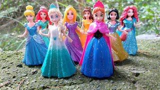 ASMR 5 MYSTERY SURPRISES Disney Princess Miniature Dolls Satisfying Unboxing NO Talking Video DIY [upl. by Fernanda]