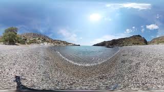 Feloti Beach Kythera Greece  360° VR Video 4K [upl. by Aryt]