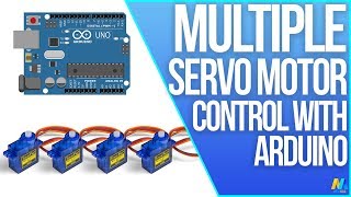 Multiple Servo Control with Arduino Uno R3 [upl. by Anilehs864]