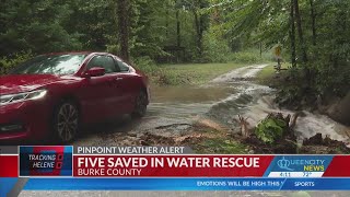 Lake James spilling over 5 rescued [upl. by Jenette]