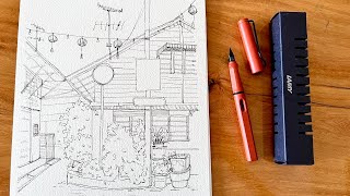 Lamy Safari special edition review and sketching demo [upl. by Barde]