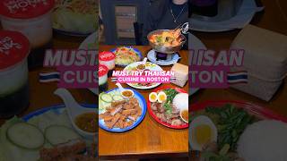 Must try Thai Isan cuisine in Boston Laughing Monk Cafe foodie boston [upl. by Remas]