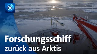 Forschungsschiff „Polarstern“ von Expedition in der Arktis zurück [upl. by Imas]