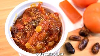 Bengali style Tomato khejur aamsotto chutney  recipe by Foodis Hut 0083 [upl. by Virg275]