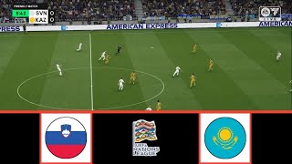 SLOVENIA VS KAZAKHSTAN  UEFA NATIONS LEAGUE 20242025  FOOTBALL LIFE 2024 [upl. by Adnalro]