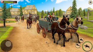 Horse Taxi City and Offroad Transport On Cart Android Gameplay  IOS Gameplay [upl. by Artinak199]