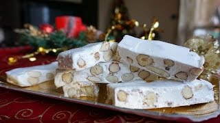 Torrone morbido fatto in casa  Le video ricette di Lara [upl. by Kerman]