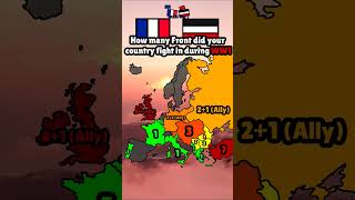 How many fronts did your country fight in ww1 history map mapping ww2 europe o fyp meme e [upl. by Zimmerman]