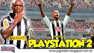 Pro Evolution Soccer PES Brasileirão 2012 Fúria Nova Geração no Playstation 2 [upl. by Attaymik]