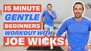 15 Minute GENTLE BEGINNERS Workout  Joe Wicks Workouts [upl. by Namialus]