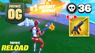 Fortnite Reload  36 Kill Solo vs Squads OG Gameplay Keyboard amp Mouse [upl. by Longo]