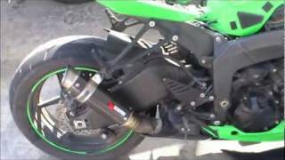 Scorpion RP1 GP Exhaust  Kawasaki ZX6R 2011 [upl. by Eiznil432]