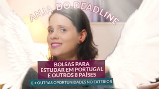 Bolsa de intercâmbio em Portugal  bolsas de estudo com inscrições abertas  Anja do Deadline [upl. by Aenert]