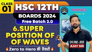 lec 1  Superposition of Waves detailed explanation Ajju sir physics mhtcet stationary waves [upl. by Anaujik]