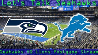 Seattle Seahawks VS Detroit Lions Postgame Discussion Stream [upl. by Tellford]