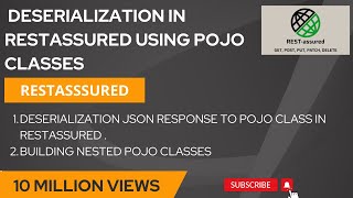 Deserialization JSON response to POJO class in RestAssured  RestAssured Deserialization [upl. by Aisya]