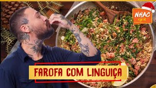 FAROFA NATALINA veja como fazer acompanhamento com linguiça toscana  Receitas com Sadia [upl. by Ahel]