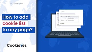 How to Add a Cookie List to Any Webpage [upl. by Ymmij87]