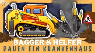 Bagger amp Baufahrzeuge ⭐ Wir bauen ein Krankenhaus  Kindervideos  Kinderfilme  telekids [upl. by Tiga]