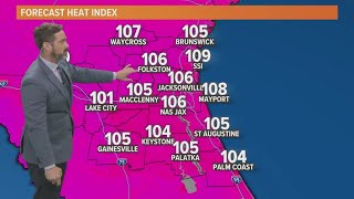 Weather Impact Alert Day Heat index values to reach between 108 and 112 degrees [upl. by Haven]