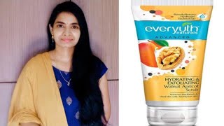 How to use everyuth walnut face scrub properly in telugu [upl. by Yram]