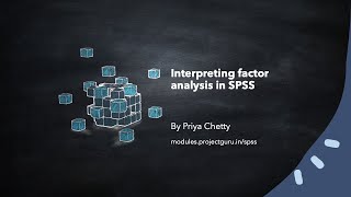 Interpreting factor analysis in SPSS [upl. by Nosa]