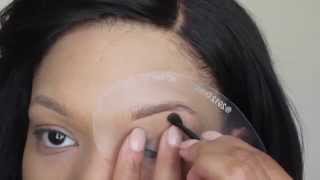 HOW TO USE BROW STENCILS super easy [upl. by Grondin]