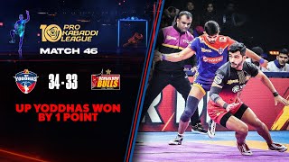 UP Yoddhas Starts off with a Win At Home Leg  PKL 10 Highlights Match 46 [upl. by Eshman940]