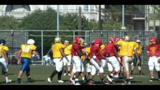 BERKELEY HIGH CAL CAMP 2010 JACAI deNEVEU 510quot 200 LBS LB [upl. by Emmi821]