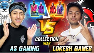 Lokesh Gamer Challenge Me For Collection War😂 Richest Collection In India 9999 Garena Free Fire [upl. by Karolina]