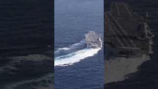 Incredible Video of USS Gerald R Ford HighSpeed Maneuvers Shocked The World [upl. by Castillo983]