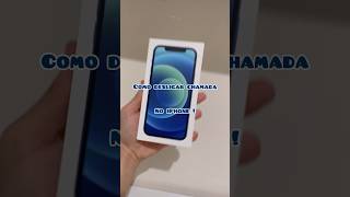 Como desligar chamada no iPhone  celular iphone smartwatch tecnologia [upl. by Miarhpe]