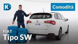 Fiat Tipo Station Wagon 2018  4 di 4 praticità  4 metri e mezzo che sembrano di più [upl. by Ycrad]