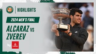 Alcaraz vs Zverev Final Highlights  RolandGarros 2024 [upl. by Yerdna596]