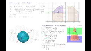 Drehkörper I  Guldin Regel  Volumen Mantelfläche Masse [upl. by Graniah]