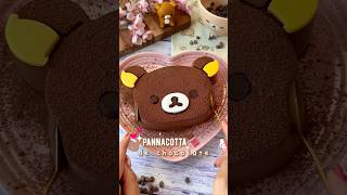 Panna cotta de chocolate 💖 recetasfaciles recetas kawaii [upl. by Ydarg]