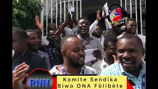 Sendika anplwaye biro ONA nan komin Fòlibète anonse yo kanpe travay pou fè pase revandikasyon yo [upl. by Elmina]