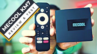 Mecool KM7 Android TV Box Review Great Multimedia Experience with Just one Flaw [upl. by Karmen]