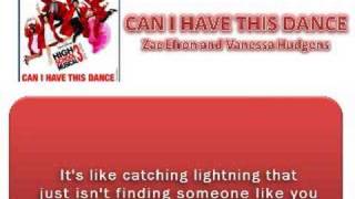 Can I Have This Dance  HSM3 Full Song LYRICS ON SCREEN HQ [upl. by Aihtenyc490]