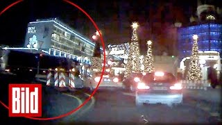 Dashcam zeigt Anschlag des TerrorLKWs in Berlin an der Gedächtniskirche [upl. by Nodnyl]