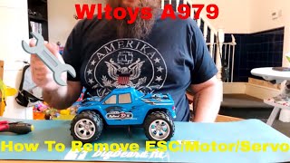 Wltoys a979 Remove Servo ESC Motor How too [upl. by Delacourt]