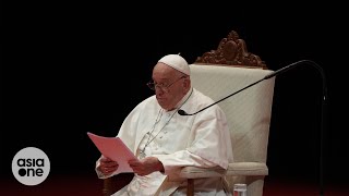 Pope Francis commends Singapores development calls for special attention to vulnerable [upl. by Linetta879]