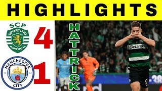 Sporting CP vs Manchester City  All Goals and Highlights Champions League 2024 Liga Champions [upl. by Nylemaj410]