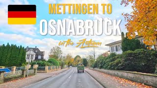 Driving in Germany 🇩🇪 from Mettingen to Osnabrück in November 2023 [upl. by Alekim552]