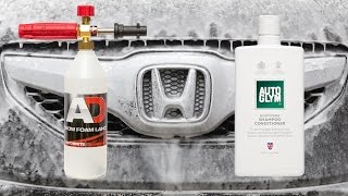 Snow Foam Lance Test  AutoGlym Bodywork Shampoo Conditioner Part 1 [upl. by Ellennej]