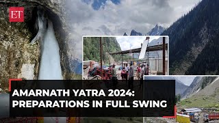 Amarnath Yatra Preparations in full swing for annual pilgrimage langar facility ready for pilgrims [upl. by Aiekahs]