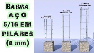 Pode ou não pode barra de 516 8 mm em pilares [upl. by Dirgis813]